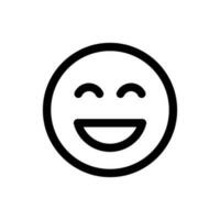 Simple Emoticon icon. The icon can be used for websites, print templates, presentation templates, illustrations, etc vector