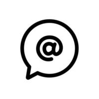 Simple Comment icon. The icon can be used for websites, print templates, presentation templates, illustrations, etc vector