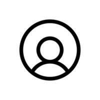 Simple Profile icon. The icon can be used for websites, print templates, presentation templates, illustrations, etc vector