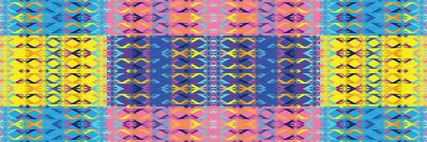 Sari indian seamless pattern. Tribal art border abstract print. Ethnic ornament.  Repeating background texture. Fabric, cloth design vector
