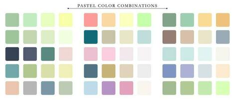 pastel paleta. tendencia color paleta guía modelo. un ejemplo de un color paleta. pronóstico de el futuro color tendencia. partido color combinaciones vector gráficos. eps 10