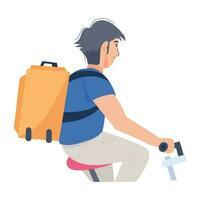 Trendy Bicycle Tour vector