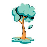 Trendy Tree Concepts vector