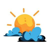 Trendy Summer Weather vector