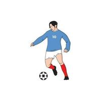 a man is playing ball and dribbling 1 vector