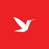 Simple and easy to remember hummingbird logo vector