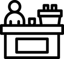 reception line icon vector