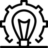 idea line icon for download vector