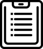 clipboard line icon for download vector