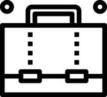 briefcase line icon for download vector