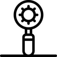 virus search  line icon for download vector