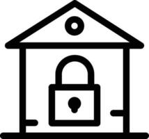 5-home security  line icon for download vector