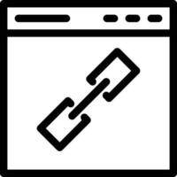 web link line icon vector