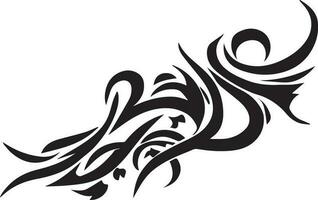 Tribal vector tattoo design illustration art