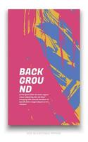 Abstract grunge background cover design with brush strokes concept. Design element for posters, magazines, book covers, brochure template, flyer, presentation. vector