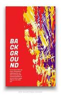 Abstract grunge background cover design with brush strokes concept. Design element for posters, magazines, book covers, brochure template, flyer, presentation. vector