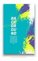 Abstract grunge background cover design with brush strokes concept. Design element for posters, magazines, book covers, brochure template, flyer, presentation. vector