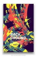 Abstract grunge background cover design with brush strokes concept. Design element for posters, magazines, book covers, brochure template, flyer, presentation. vector