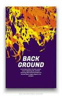 Abstract grunge background cover design with brush strokes concept. Design element for posters, magazines, book covers, brochure template, flyer, presentation. vector