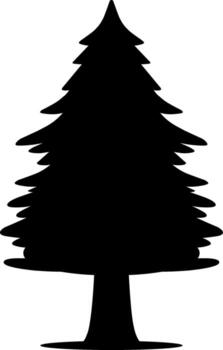 Tree icon vector illustration. Tree silhouette for icon, symbol or sign. Single tree symbol for design about plant, forest, nature, environment and ecology. Simple single icon of plant