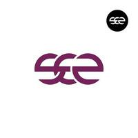 Letter SEZ SE2 Monogram Logo Design vector