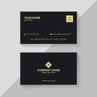 Clean Minimal Business Card Template Design with Unique Layout vector