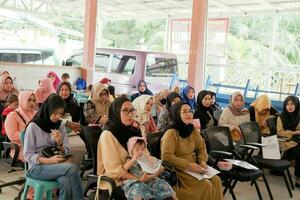 Kuaro Kalimantan Timur, Indonesia 11 june 2023. meeting activities of several people in the village photo