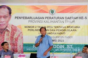 Kuaro Kalimantan Timur, Indonesia 11 june 2023. meeting activities of several people in the village photo
