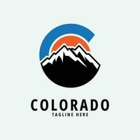 colorado line art design logo illustration icon vector