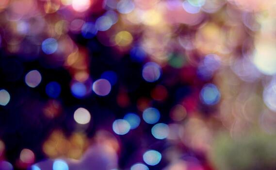 Abstract bokeh pastel background. Bokeh light, shimmering blur spot lights on multicolored abstract background photo