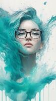 Woman with glasses photo