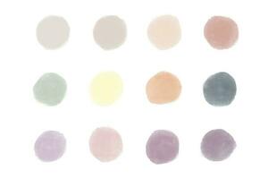 Hand drawn ombre texture watercolor painted background set photo