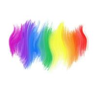 Line watercolor texture Colorful abstract background rainbow colors on white paper. photo