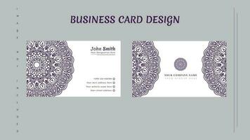 Modern minimal mandala business card design for all vector