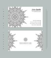 Modern minimal mandala business card design for all vector