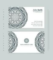 Modern minimal mandala business card design for all vector