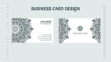 Modern minimal mandala business card design for all vector