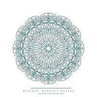 Minimal mandala coloring page with nature-inspired elements vector