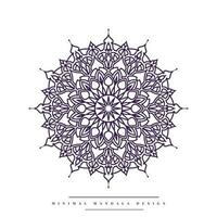 Minimal mandala coloring page with nature-inspired elements vector