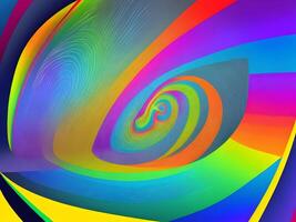 geometry abstract colorful round texture background transparent. . photo
