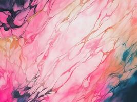 marble ink abstract art from exquisite original painting for abstract background. . photo