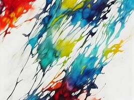 marble ink abstract art from exquisite original painting for abstract background. . photo