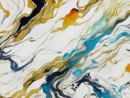 marble ink abstract art from exquisite original painting for abstract background. . photo