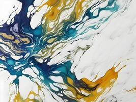 marble ink abstract art from exquisite original painting for abstract background. . photo