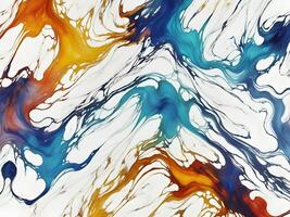 marble ink abstract art from exquisite original painting for abstract background. Generative ai. photo