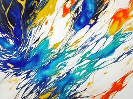 marble ink abstract art from exquisite original painting for abstract background. . photo