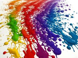 Colorful explosion with high-speed vivid color powder. . photo
