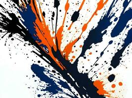 3d Liquid abstract colorful texture on white background, AI generation, AI generation. photo