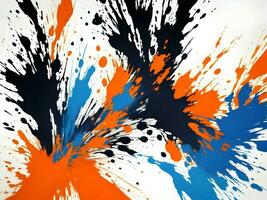 3d Liquid abstract colorful texture on white background, AI generation, AI generation. photo