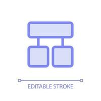 Block diagram pixel perfect glassmorphism ui icon. Project presentation. Color filled line element with transparency. Vector pictogram in glass morphism style. Editable stroke